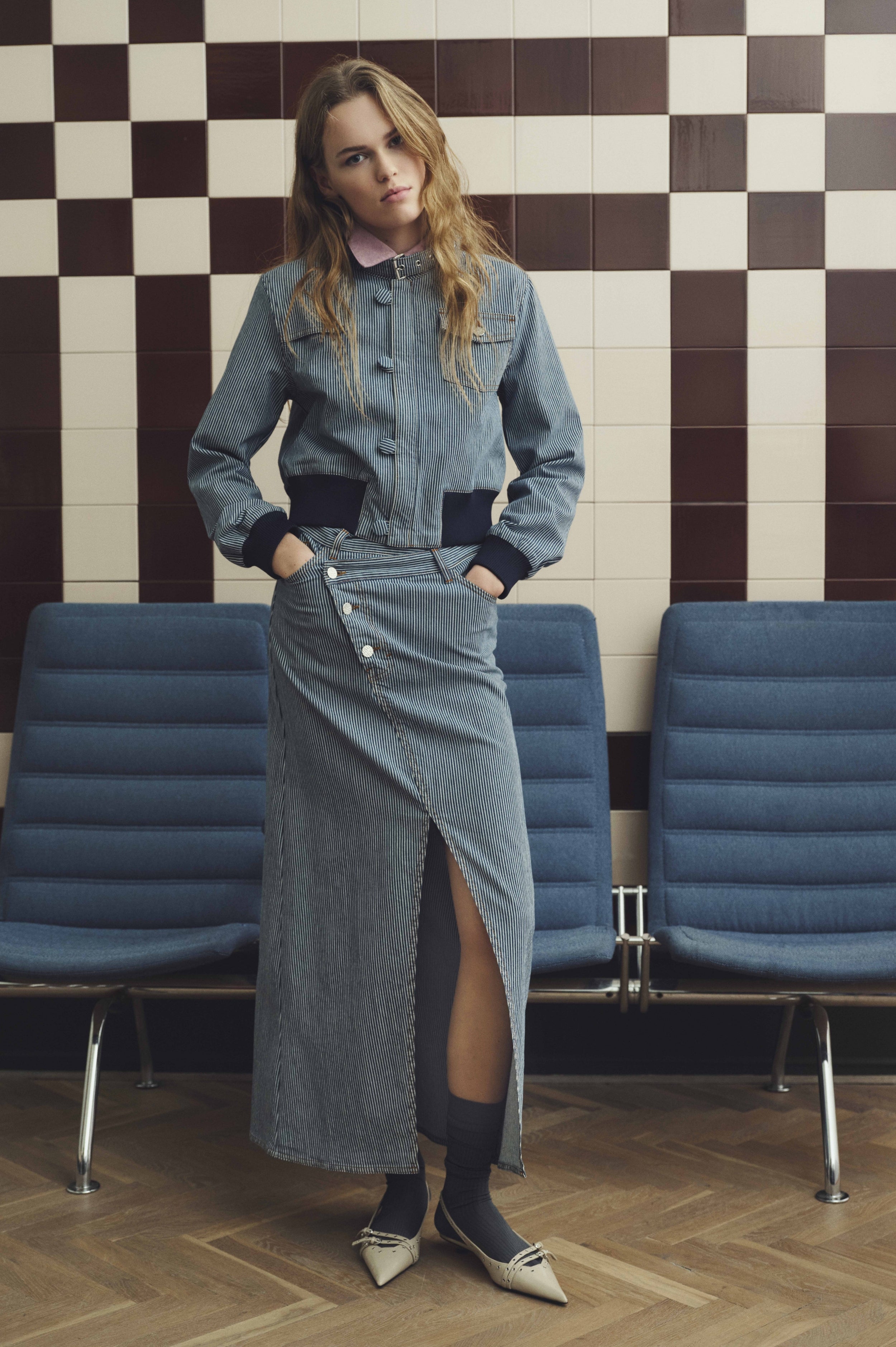 SIGGE SKIRT | Milk Boy Stripe
